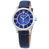 Buy Shop Maserati Epoca Blue Dial Blue Leather Strap Watch For Women - R8851118502 USA Online