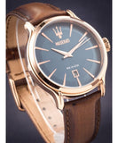 Buy Shop Maserati Epoca Blue Dial Brown Leather Strap Watch For Men - R8851118001 USA Online