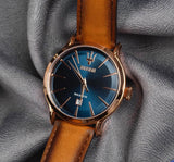 Buy Shop Maserati Epoca Blue Dial Brown Leather Strap Watch For Men - R8851118001 USA Online