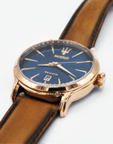 Buy Shop Maserati Epoca Blue Dial Brown Leather Strap Watch For Men - R8851118001 USA Online