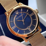 Buy Shop Maserati Epoca Blue Dial Rose Gold Mesh Strap Watch For Women - R8853118503 USA Online