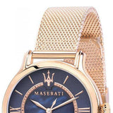 Buy Shop Maserati Epoca Blue Dial Rose Gold Mesh Strap Watch For Women - R8853118503 USA Online