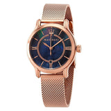 Buy Shop Maserati Epoca Blue Dial Rose Gold Mesh Strap Watch For Women - R8853118503 USA Online