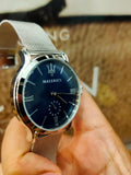 Buy Shop Maserati Epoca Blue Dial Silver Mesh Bracelet Watch For Men - R8853118006 USA Online