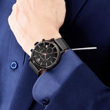 Buy Shop Maserati Epoca Chronograph Black Dial Black Mesh Strap Watch For Men - R8873618013 USA Online