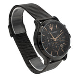 Buy Shop Maserati Epoca Chronograph Black Dial Black Mesh Strap Watch For Men - R8873618013 USA Online