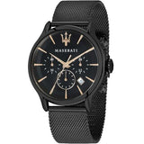 Buy Shop Maserati Epoca Chronograph Black Dial Black Mesh Strap Watch For Men - R8873618013 USA Online