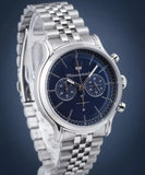 Buy Shop Maserati Epoca Chronograph Blue Dial Silver Steel Strap Watch For Men - R8873618024 USA Online
