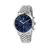 Buy Shop Maserati Epoca Chronograph Blue Dial Silver Steel Strap Watch For Men - R8873618024 USA Online