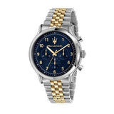 Buy Shop Maserati Epoca Chronograph Blue Dial Two Tone Steel Strap Watch for Men - R8873618030 USA Online