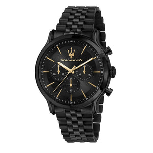 Buy Shop Maserati Epoca Chronograph Limited Edition Black Dial Black Steel Strap Watch For Men - R8873618020 USA Online