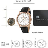 Buy Shop Maserati Epoca Chronograph White Dial Black Leather Strap Watch For Men - R8871618016 USA Online