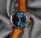 Buy Shop Maserati Epoca Blue Dial Brown Leather Strap Watch For Men - R8851118001 USA Online