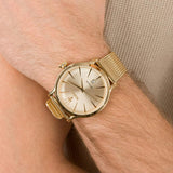 Buy Shop Maserati Epoca Golden Dial Golden Mesh Bracelet Watch For Men - R8853118003 USA Online