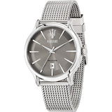 Buy Shop Maserati Epoca Grey Dial Grey Mesh Bracelet Watch For Men - R8853118002 USA Online