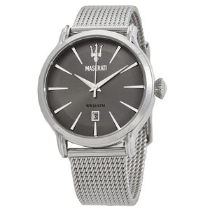 Buy Shop Maserati Epoca Grey Dial Grey Mesh Bracelet Watch For Men - R8853118002 USA Online