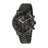Buy Shop Maserati Epoca Limited Edition Chronograph Black Dial Black Steel Strap Watch For Men - R8873618019 USA Online