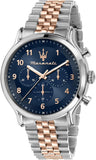 Buy Shop Maserati Epoca Limited Edition Chronograph Blue Dial Two Tone Steel Strap Watch for Men - R8873618021 USA Online