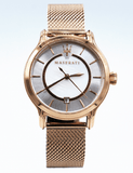 Buy Shop Maserati Epoca Mother of Pearl Dial Rose Gold Mesh Strap Watch For Women - R8853118506 USA Online