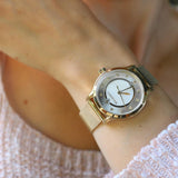 Buy Shop Maserati Epoca Mother of Pearl Dial Yellow Gold Mesh Strap Watch For Women - R8853118502 USA Online