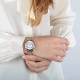 Buy Shop Maserati Epoca Mother of Pearl Dial Yellow Gold Mesh Strap Watch For Women - R8853118502 USA Online