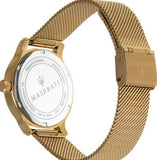 Buy Shop Maserati Epoca Mother of Pearl Dial Yellow Gold Mesh Strap Watch For Women - R8853118502 USA Online