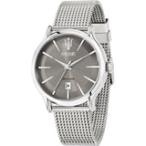 Buy Shop Maserati Epoca Grey Dial Grey Mesh Bracelet Watch For Men - R8853118002 USA Online