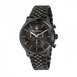 Buy Shop Maserati Epoca Limited Edition Chronograph Black Dial Black Steel Strap Watch For Men - R8873618019 USA Online