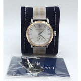Buy Shop Maserati Epoca Silver Dial Two Tone Mesh Bracelet Watch For Men - R8853118005 USA Online