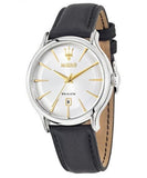 Buy Shop Maserati Epoca White Dial Black Leather Strap Watch For Men - R8851118002 USA Online