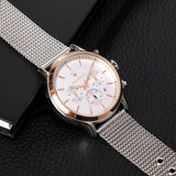 Buy Shop Maserati Epoca White Dial Chronograph Silver Mesh Bracelet Watch For Men - R8873618009 USA Online