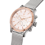 Buy Shop Maserati Epoca White Dial Chronograph Silver Mesh Bracelet Watch For Men - R8873618009 USA Online