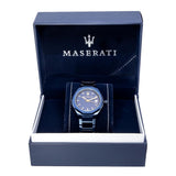 Buy Shop Maserati Guilloche Blue Edition 42mm Stainless Steel Watch For Men - R8853141001 USA Online