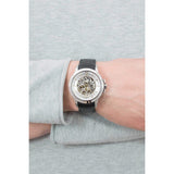 Buy Shop Maserati Ingegno Automatic Black Skeleton Dial Black Leather Strap Watch For Men - R8821119002 USA Online