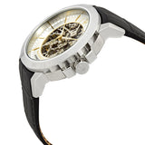 Buy Shop Maserati Ingegno Automatic Black Skeleton Dial Black Leather Strap Watch For Men - R8821119002 USA Online