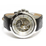 Buy Shop Maserati Ingegno Automatic Black Skeleton Dial Black Leather Strap Watch For Men - R8821119002 USA Online