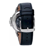 Buy Shop Maserati Ingegno Automatic Blue Skeleton Dial Black Leather Strap Watch For Men - R8821119004 USA Online