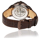 Buy Shop Maserati Ingegno Automatic White Skeleton Dial Brown Leather Strap Watch For Men - R8821119003 USA Online