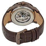 Buy Shop Maserati Ingegno Automatic White Skeleton Dial Brown Leather Strap Watch For Men - R8821119003 USA Online