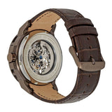 Buy Shop Maserati Ingegno Automatic White Skeleton Dial Brown Leather Strap Watch For Men - R8821119003 USA Online