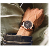 Buy Shop Maserati Ingegno Chronograph Brown Dial Brown Leather Strap Watch For Men - R8871619001 USA Online