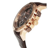 Buy Shop Maserati Ingegno Chronograph Brown Dial Brown Leather Strap Watch For Men - R8871619001 USA Online