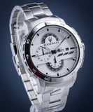 Buy Shop Maserati Ingegno Chronograph White Dial Silver Steel Strap Watch For Men - R8873619004 USA Online