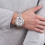 Buy Shop Maserati Ingegno Chronograph White Dial Silver Steel Strap Watch For Men - R8873619004 USA Online