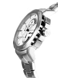 Buy Shop Maserati Ingegno Chronograph White Dial Silver Steel Strap Watch For Men - R8873619004 USA Online