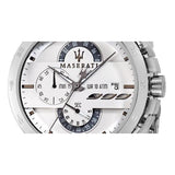 Buy Shop Maserati Ingegno Chronograph White Dial Silver Steel Strap Watch For Men - R8873619004 USA Online