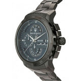 Buy Shop Maserati Ingegno Tachymeter Blue Dial Black Steel Strap Watch For Men - R8873619001 USA Online