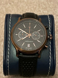 Buy Shop Maserati Legend Chronograph Black Dial Black Leather Strap Watch For Men - R8871638001 USA Online