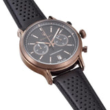 Buy Shop Maserati Legend Chronograph Black Dial Black Leather Strap Watch For Men - R8871638001 USA Online