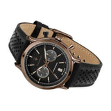Buy Shop Maserati Legend Chronograph Black Dial Black Leather Strap Watch For Men - R8871638001 USA Online